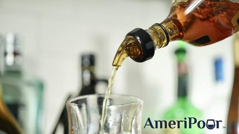 AmeriPour موزعات المشروبات المقاسة - سدادة كبيرة للزجاجات الكبيرة - مصنوعة 100% في الولايات المتحدة الأمريكية. فوهات بار لا تتسرب - لا تشققات، فقط صب كوكتيل مثالي في كل مرة. (شفاف، 1.5 أونصة (45 مل) - عبوة 10) - Image 4